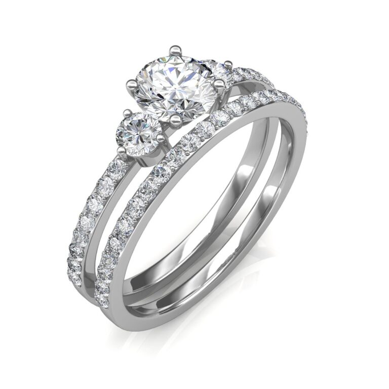 The Sylvia Engagement Ring And Wedding Band