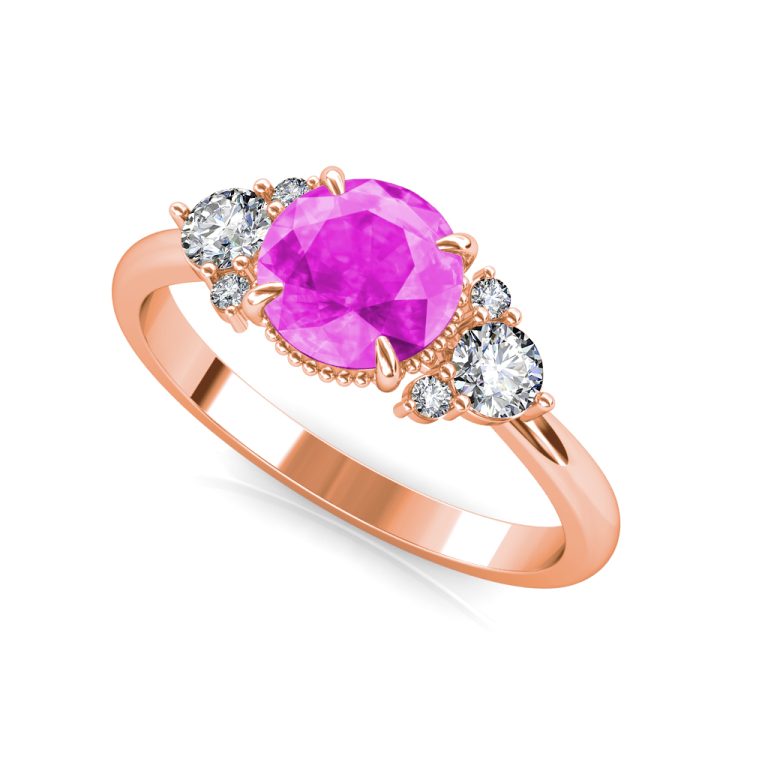 The Sharon 3-Stone Sapphire Ring